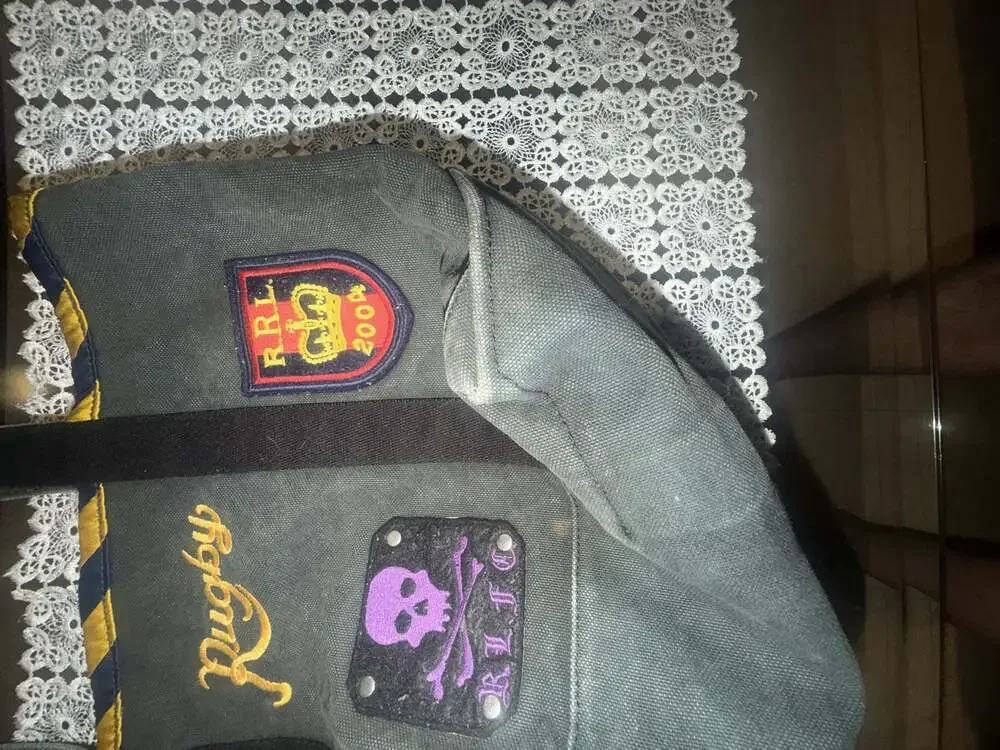 Polo Ralph Lauren Rugby Canvas Tote Bag with Patches